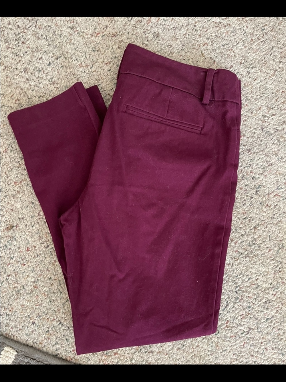 Women's Mossimo Supply Co. Burgundy straight ankle pants - size 6